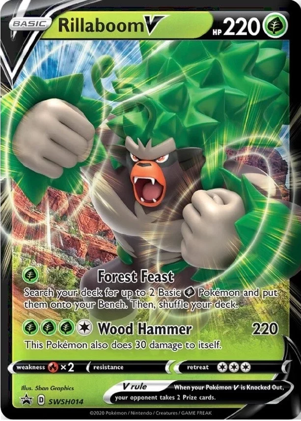 Sword & Shield Promos - SWSH014 - Rillaboom V