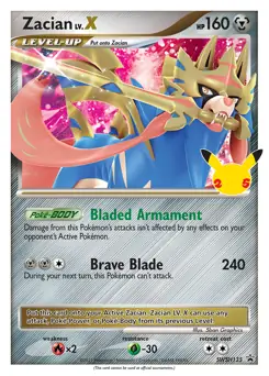 Sword & Shield Promos - SWSH135 - Zacian LV. X (Celebrations Cosmos Holo)