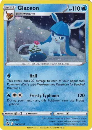 Sword & Shield Promos - SWSH192 - Glaceon (Cosmos Holo)