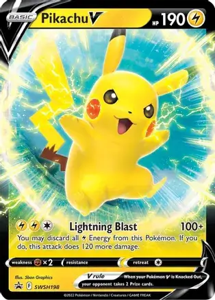 Sword & Shield Promos - SWSH198 - Pikachu V