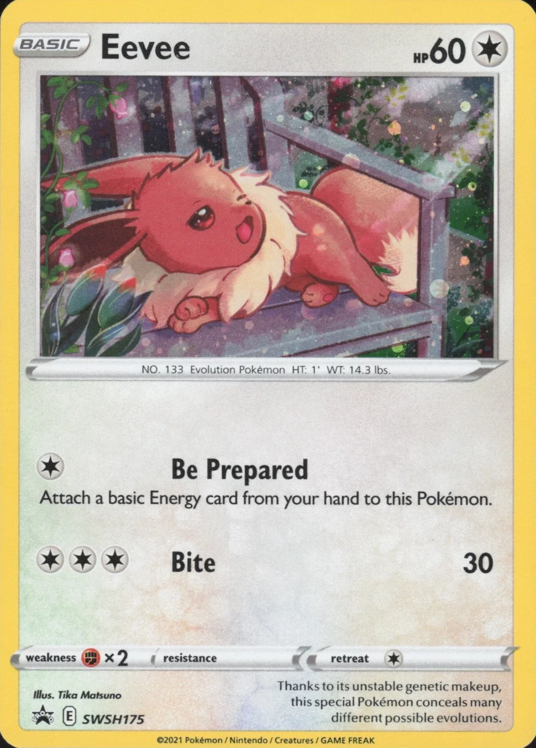 Sword & Shield Promos - SWSH175 - Eevee (Cosmos Holo)
