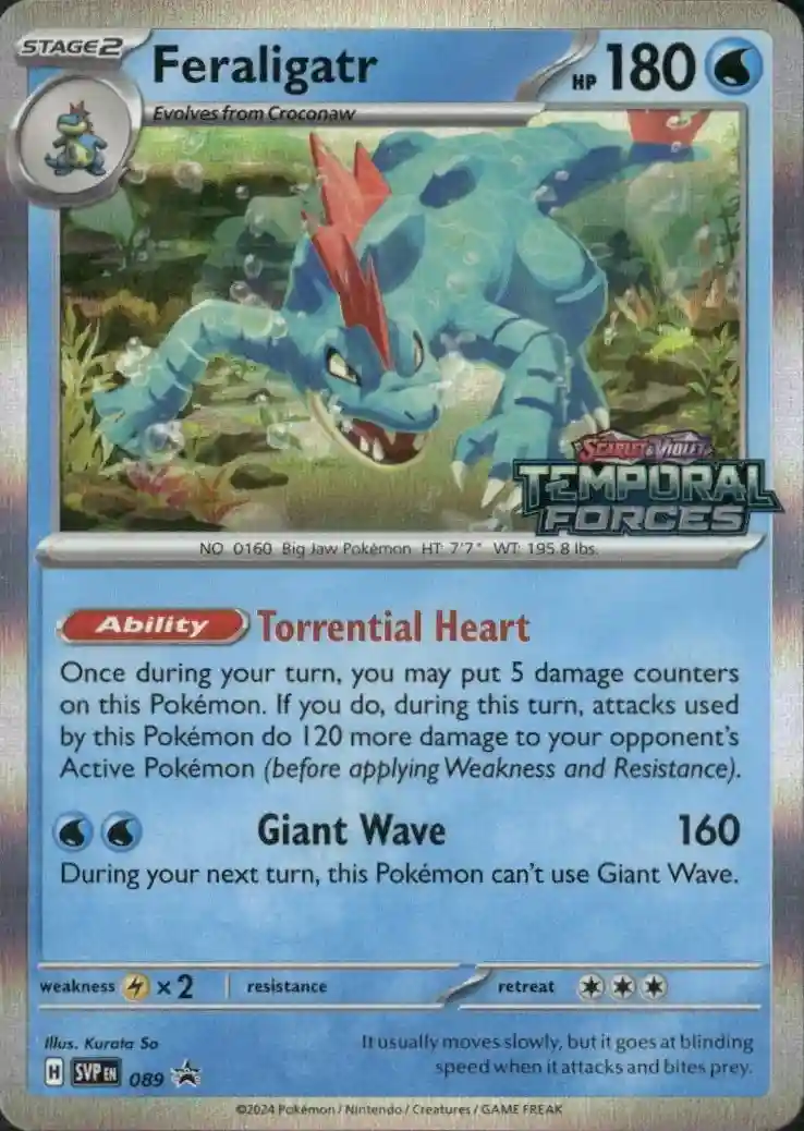 Scarlet & Violet Promos - SVP089 - Feraligatr (Stamped Holo)