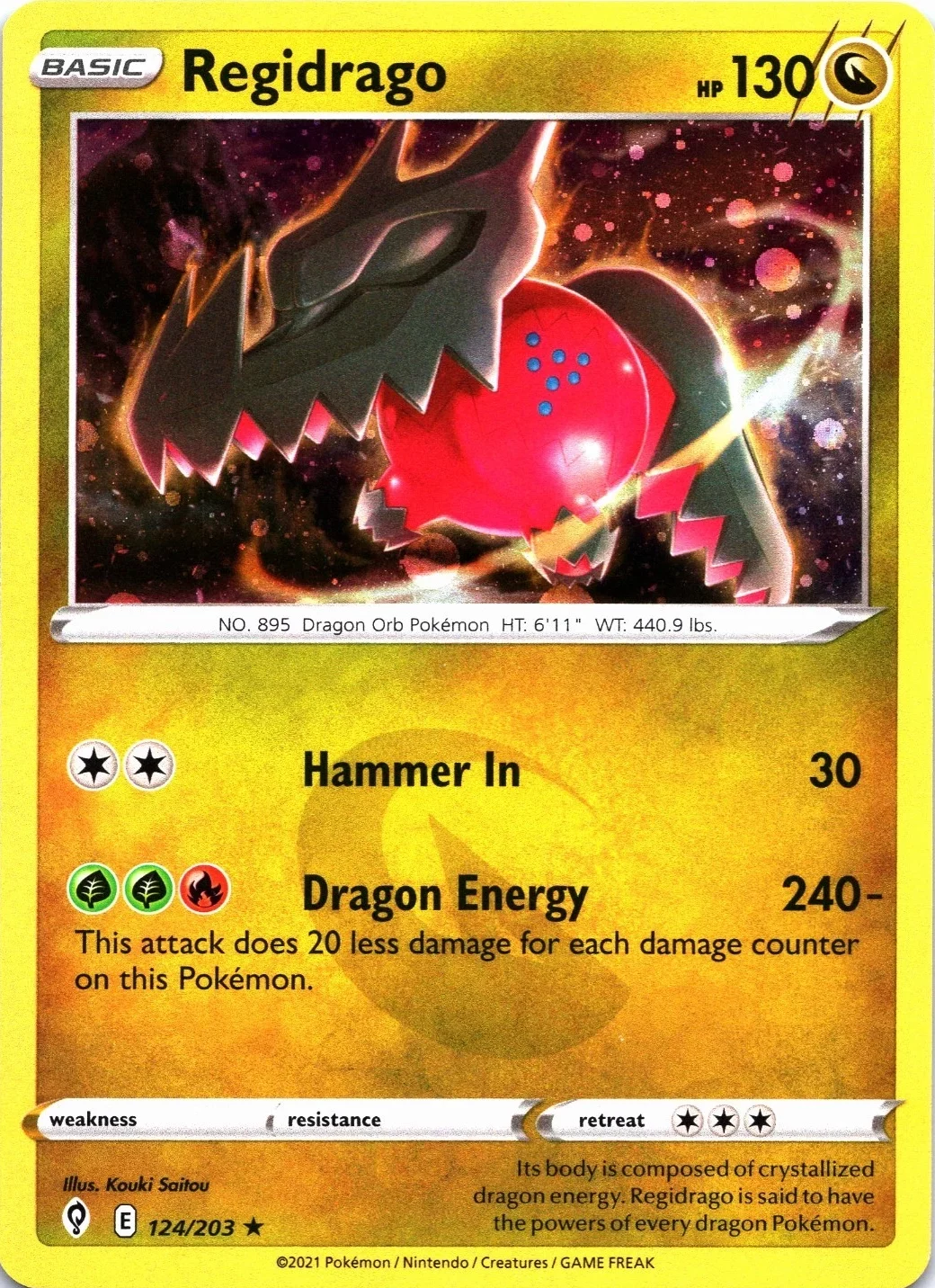 Evolving Skies - 124/203 - Regidrago (Cosmos Holo)