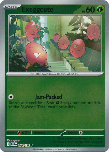 Karta Pokémon – Mega Evolution – 004/132 – Exeggcute (Reverse Holo)