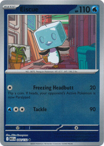 Karta Pokémon – Mega Evolution – 044/132 – Eiscue (Reverse Holo)