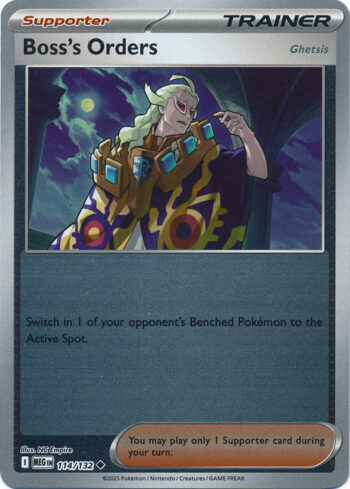 Karta Pokémon – Mega Evolution – 114/132 – Boss’s Orders (Ghetsis) (Reverse Holo)