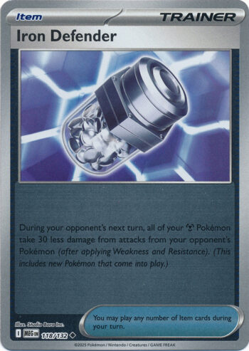 Karta Pokémon – Mega Evolution – 118/132 – Iron Defender (Reverse Holo)