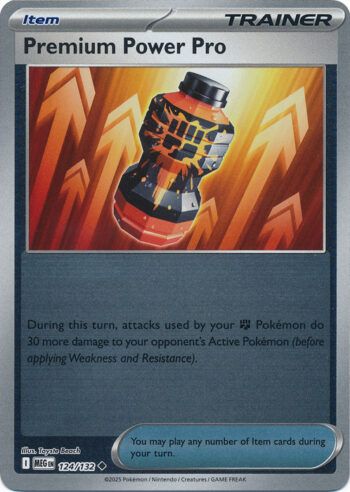 Karta Pokémon – Mega Evolution – 124/132 – Premium Power Pro (Reverse Holo)