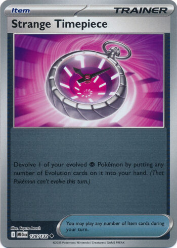 Karta Pokémon – Mega Evolution – 128/132 – Strange Timepiece (Reverse Holo)