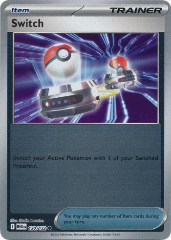 Karta Pokémon – Mega Evolution – 130/132 – Switch (Reverse Holo)