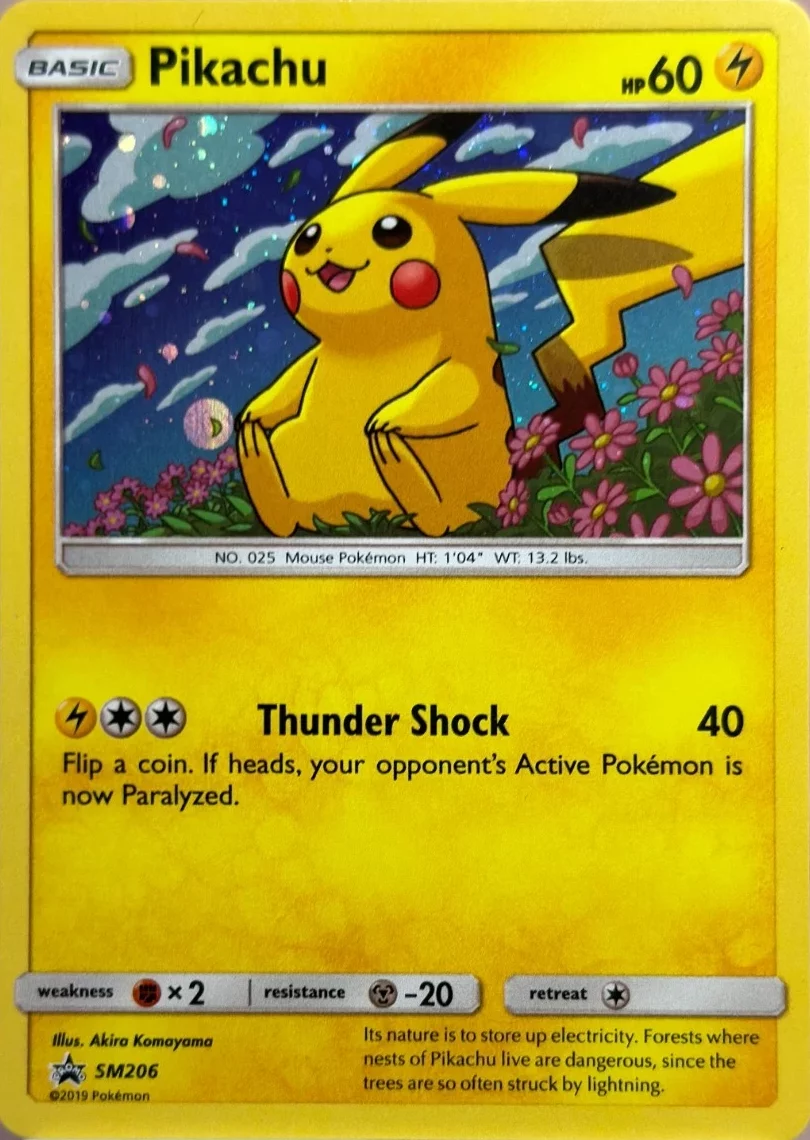 Sun & Moon Promos - SM206 - Pikachu (Cosmos Holo)