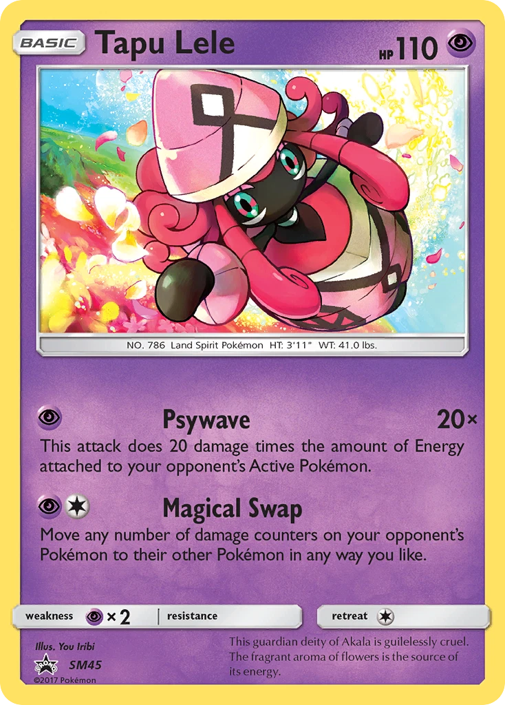 Sun & Moon Promos - SM45 - Tapu Lele (Cosmos Holo)