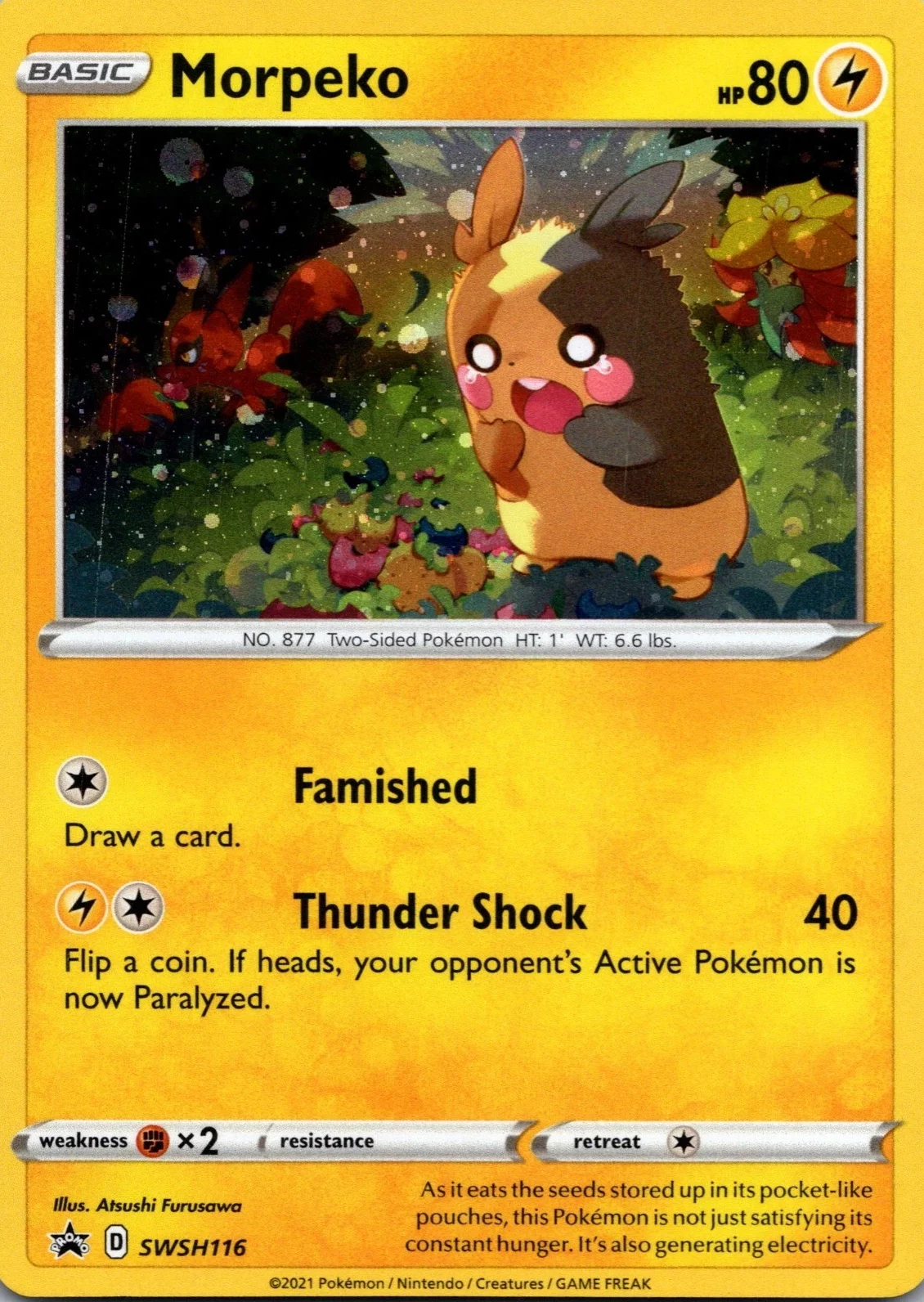 Sword & Shield Promos - SWSH116 - Morpeko (Cosmos Holo)